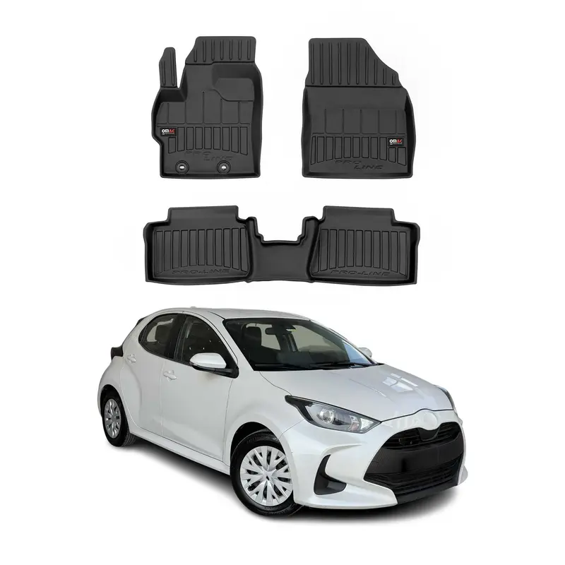 Tapis de Sol pour Toyota Yaris Hybrid 2020-2026 TPE Noir