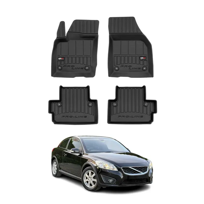 Tapis de Sol pour Volvo C30 2006-2012 TPE Noir