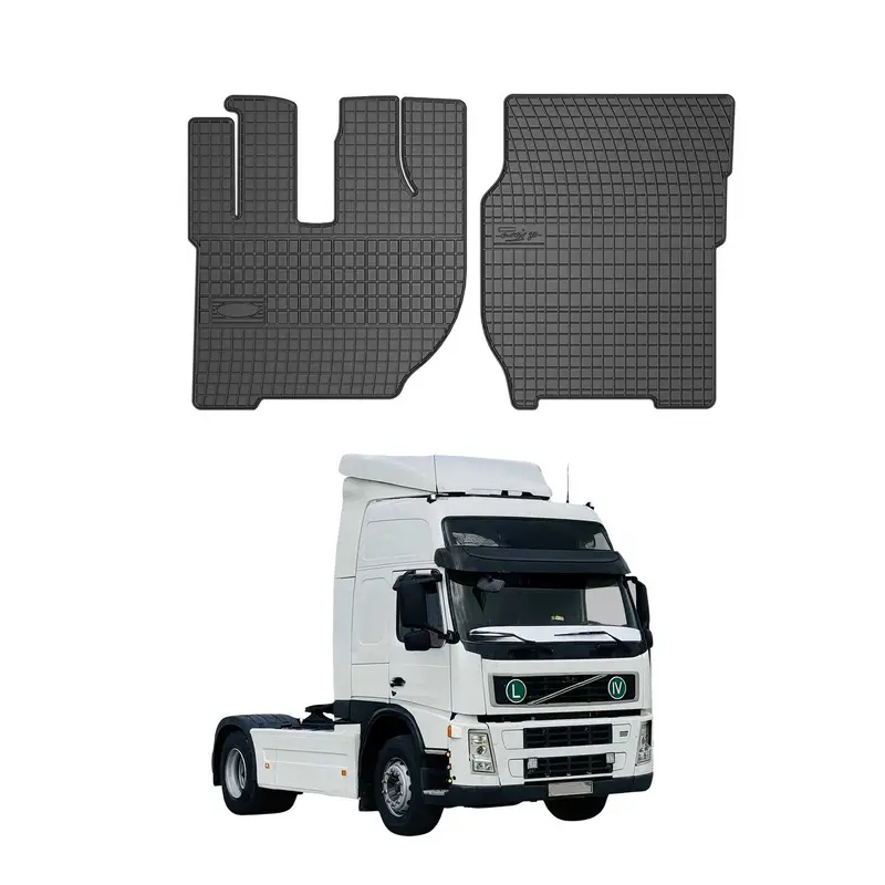 Tapis de Sol pour Volvo FH12 1993-2026 Caoutchouc Noir