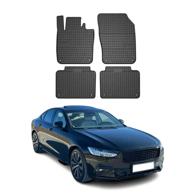 Tapis de Sol pour Volvo S90 2017-2025 Caoutchouc Noir