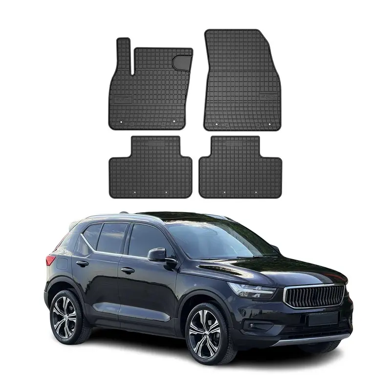 Tapis de Sol pour Volvo XC40 2018-2026 Caoutchouc Noir