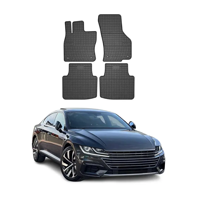 Tapis de Sol pour VW Arteon 2017-2024 Caoutchouc Noir