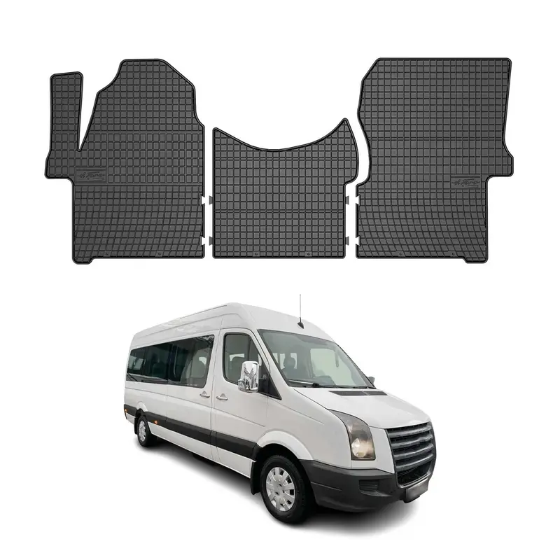 Tapis de Sol pour VW Crafter 2006-2016 OMAC Noir Caoutchouc