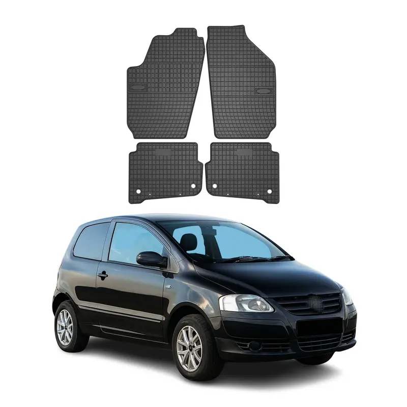 Tapis de Sol pour VW Fox 2005-2011 OMAC Noir Caoutchouc
