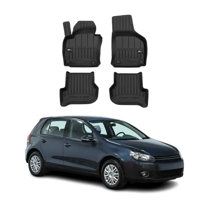 Tapis de Sol pour VW Golf 2008-2012 TPE Noir