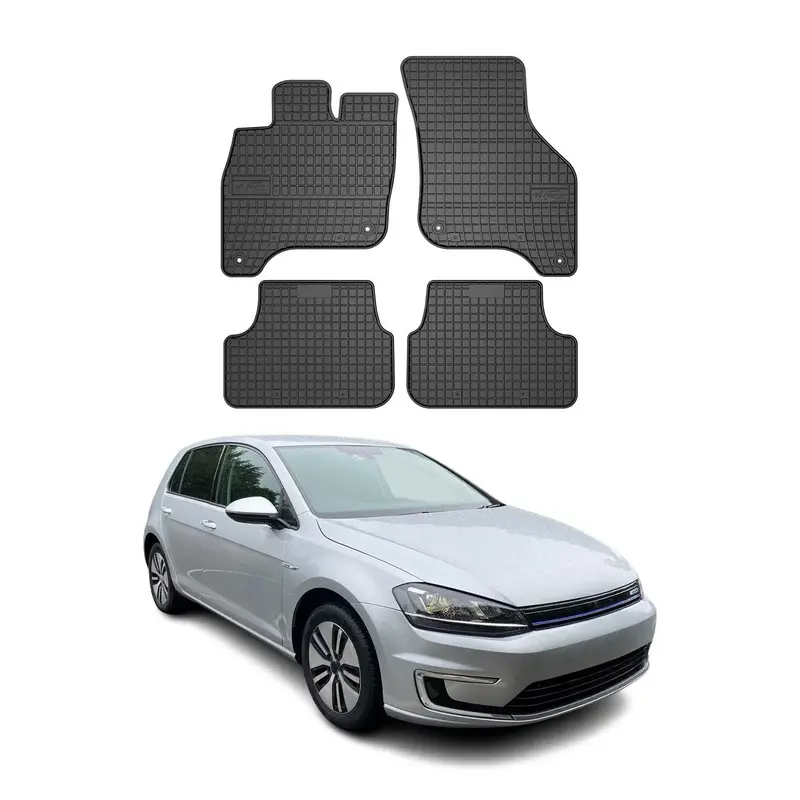 Tapis de Sol pour VW Golf 2014-2019 Caoutchouc Noir