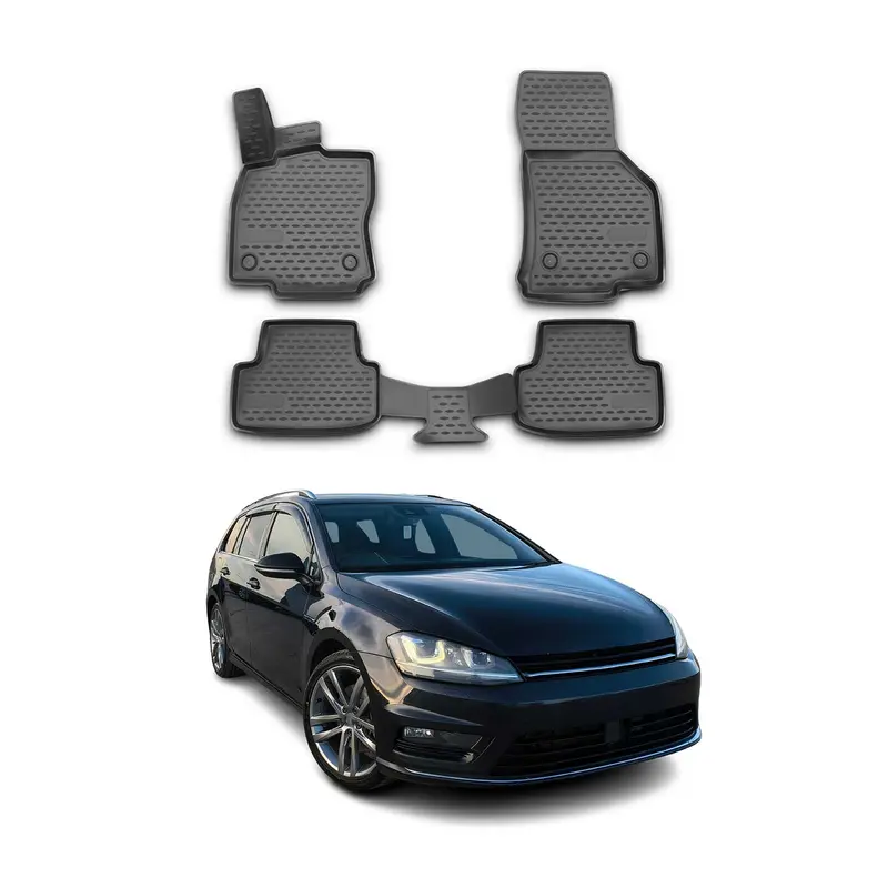 Tapis de Sol pour VW Golf 2019-2023 Sportswagen Caoutchouc TPE Noir