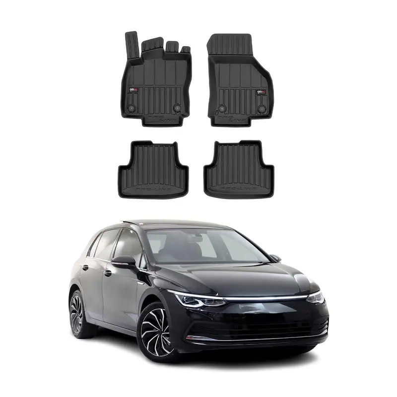 Tapis de Sol pour VW Golf 2019-2026 Caoutchouc TPE Noir