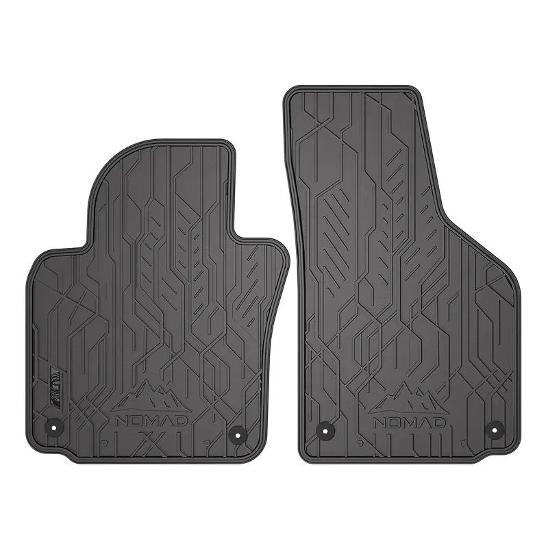 Tapis de sol pour VW Golf mk5 2003-2009 / Golf mk6 2008-16 Caoutchouc Noir 2Pcs