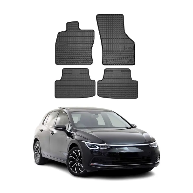 Tapis de Sol pour VW Golf VIII 2019-2026 OMAC Noir Caoutchouc
