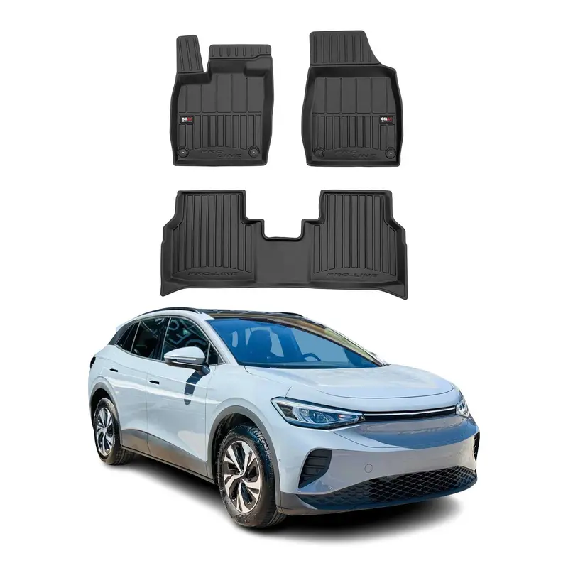 Tapis de Sol pour VW ID.4 2021-2026 OMAC Premium Noir Caoutchouc TPE