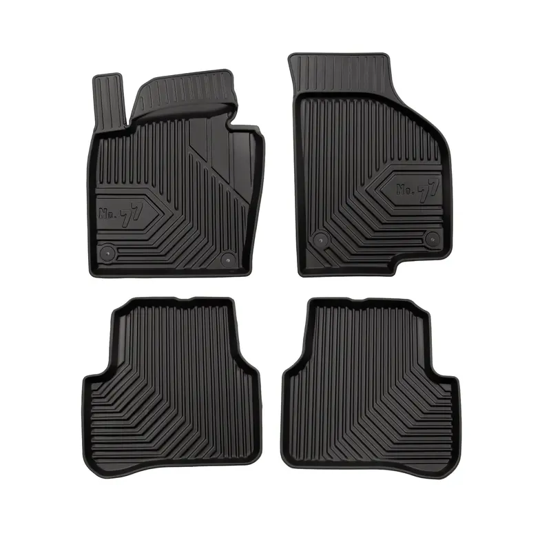 Tapis de sol pour VW Passat B6 2005-2010 / Passat B7 2010-2014 TPE Noir 4Pcs