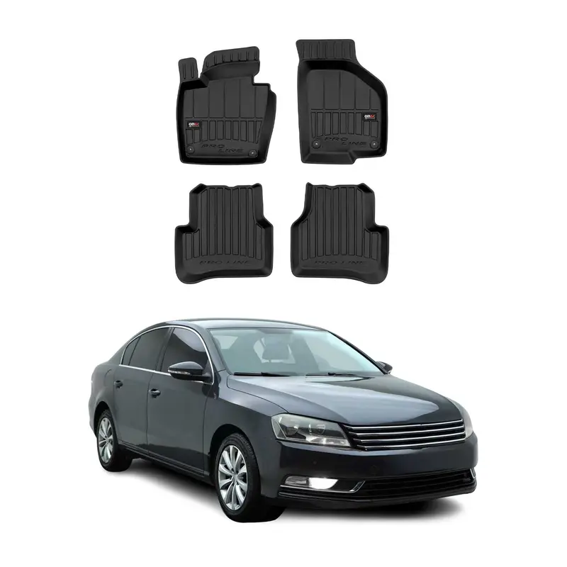 Tapis de Sol pour VW Passat B7 2010-2015 TPE Noir