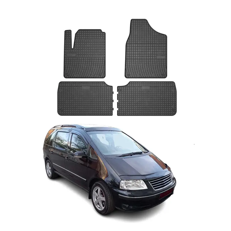Tapis de Sol pour VW Sharan 1995-2010 OMAC Noir Caoutchouc 4x