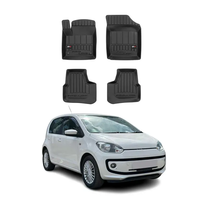 Tapis de Sol pour VW UP 2011-2019 Caoutchouc TPE Noir