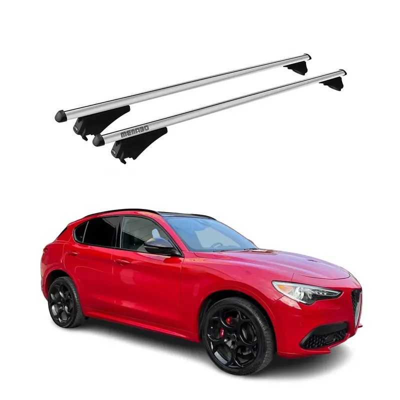 Tiger Barres de toit transversales pour Alfa Romeo Stelvio 2017-2026 Gris