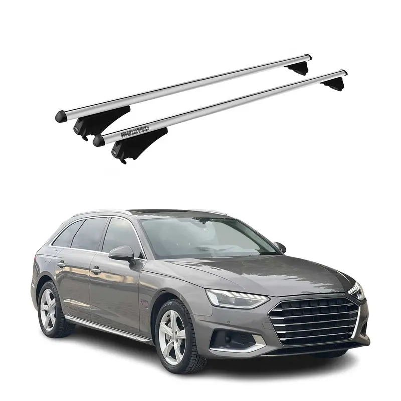 Tiger Barres de toit transversales pour Audi A4 B9 Avant 2015-2019 Gris