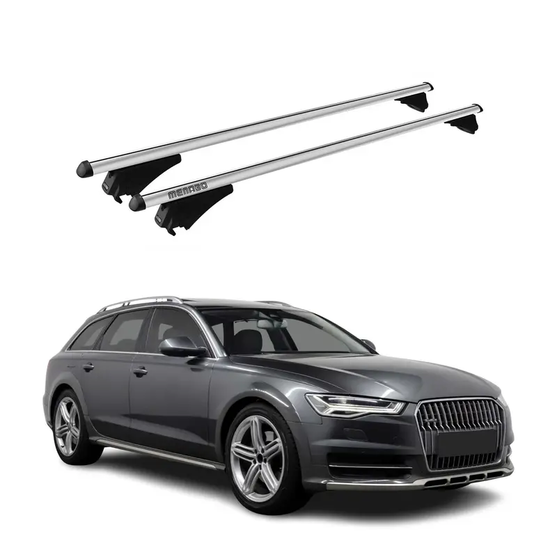 Tiger Barres de toit transversales pour Audi A6 Allroad 2012-2018 Gris