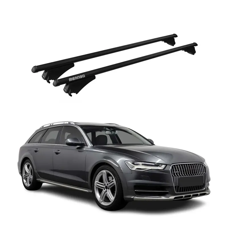 Tiger Barres de toit transversales pour Audi A6 C7 4G Allroad 2012-2018 Noir