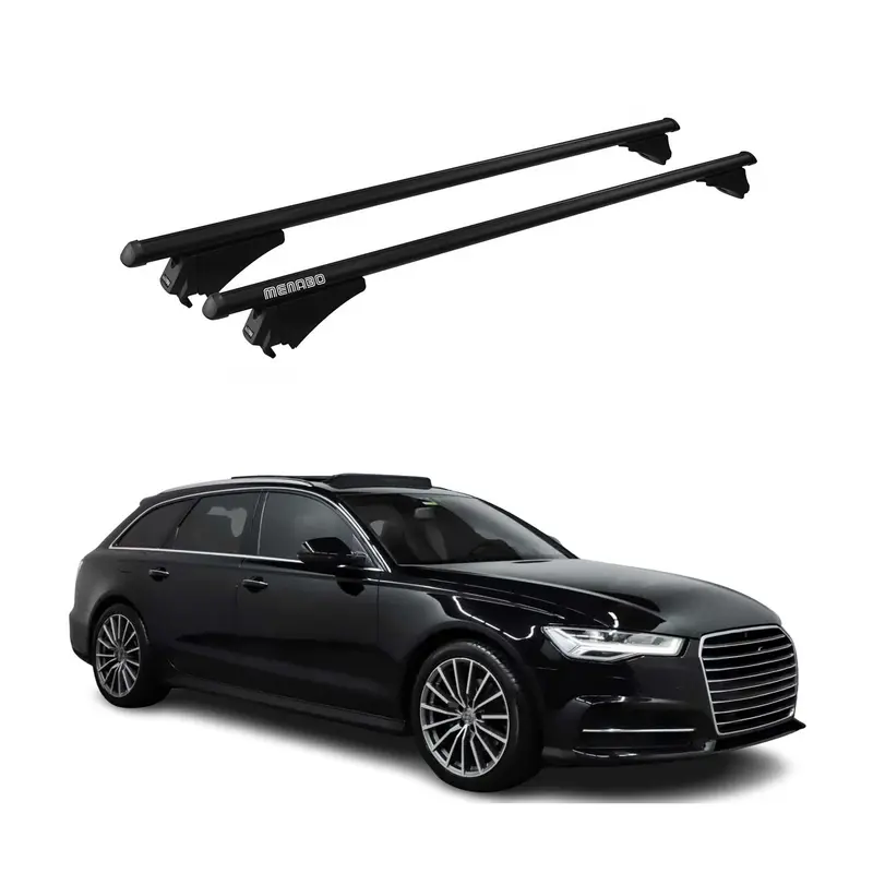 Tiger Barres de toit transversales pour Audi A6 C7 Avant Allroad 2012-2018 Noir