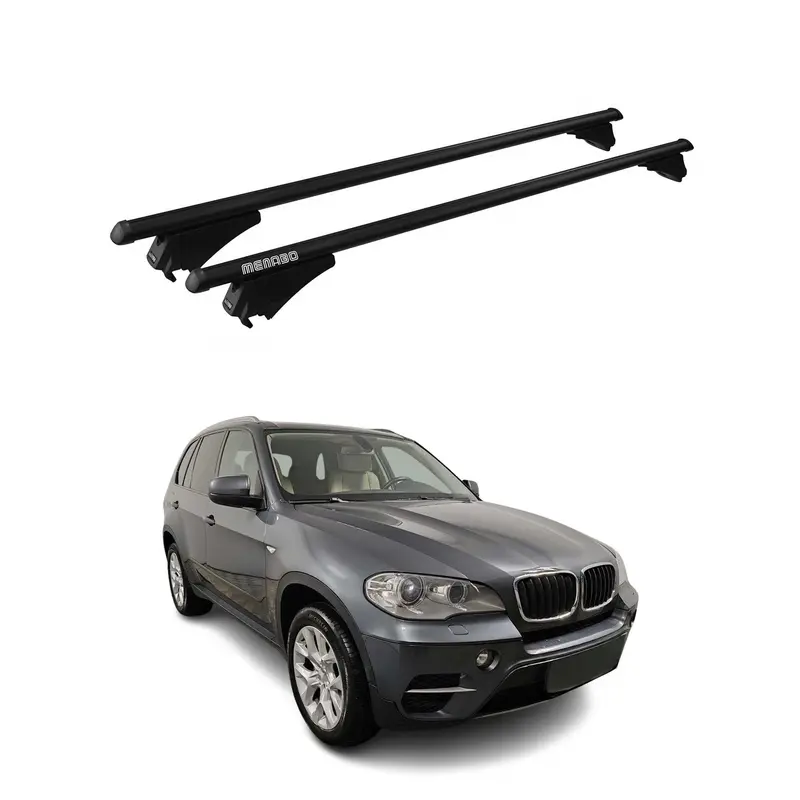 Tiger Barres de toit transversales pour BMW X5 E70 2006-2013 Noir