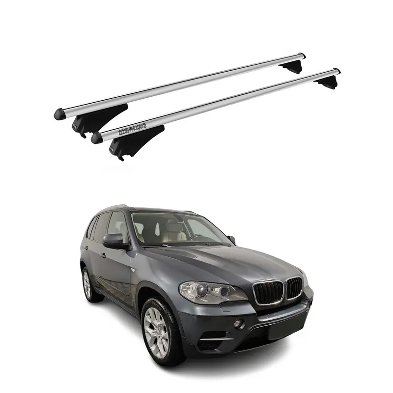 Tiger Barres de toit transversales pour BMW X5 E70 2010-2013 Gris