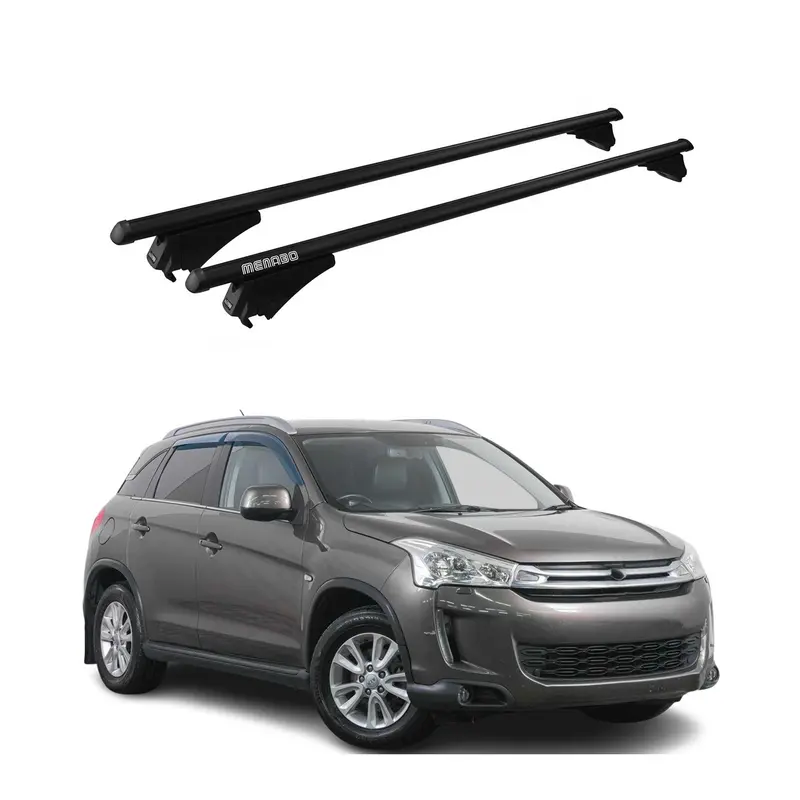Tiger Barres de toit transversales pour Citroen C4 Aircross 2012-2017 Noir