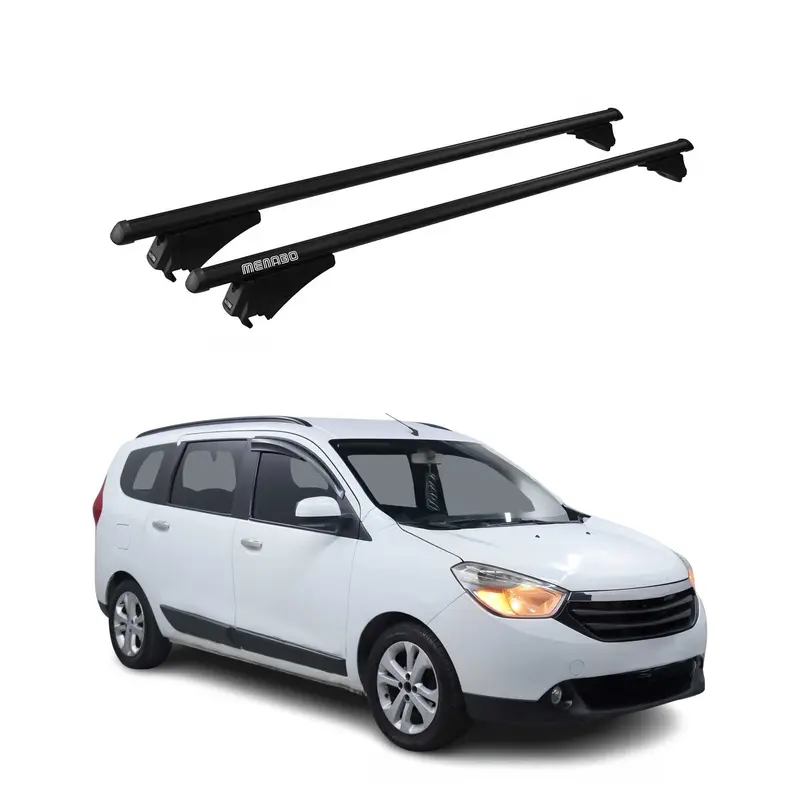 Tiger Barres de toit transversales pour Dacia Lodgy II 2012-2022 Noir