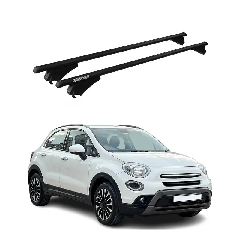 Tiger Barres de toit transversales pour Fiat 500X 2014-2018 Noir
