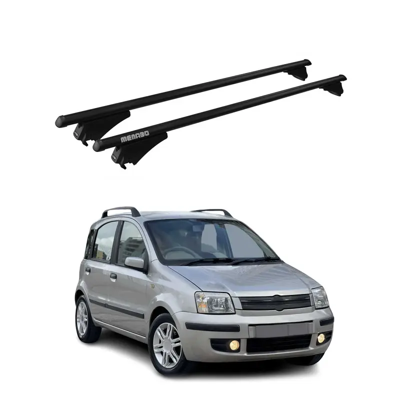 Tiger Barres de toit transversales pour Fiat Panda III 319 2012-2020 Noir