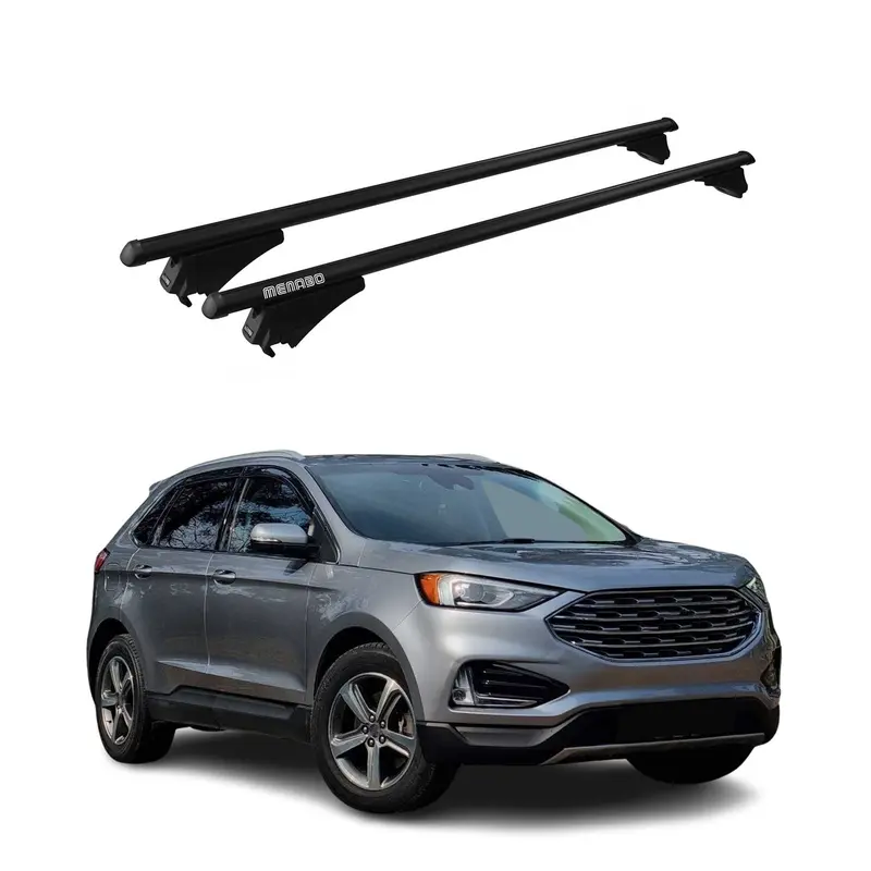 Tiger Barres de toit transversales pour Ford Edge 2016-2020 Noir