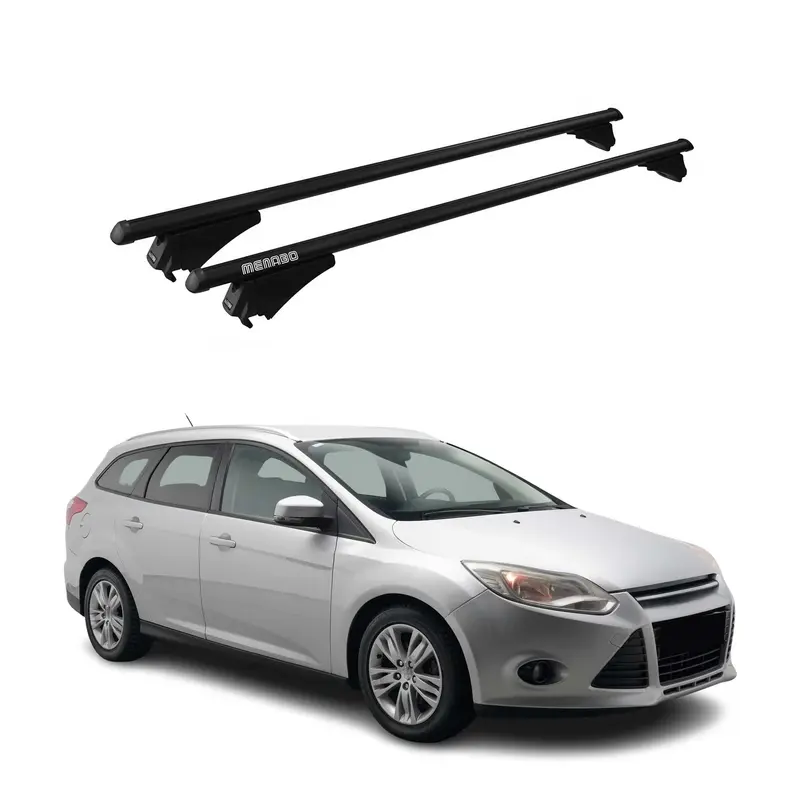 Tiger Barres de toit transversales pour Ford Focus III SW 2011-2018 Noir