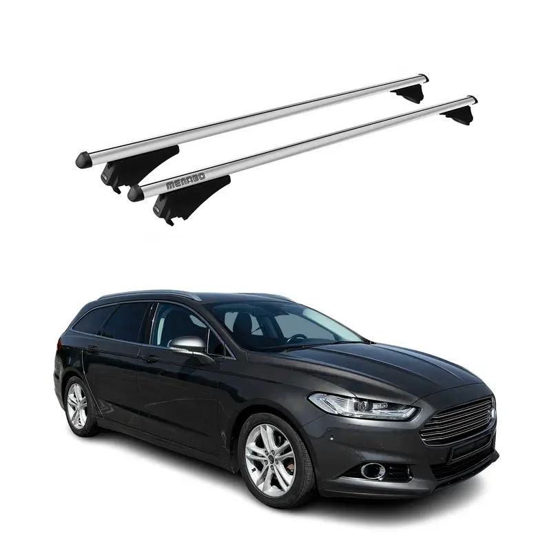 Tiger Barres de toit transversales pour Ford Mondeo V Break 2014-2022 Gris