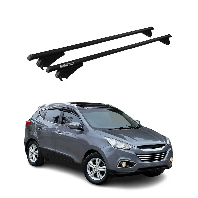 Tiger Barres de toit transversales pour Hyundai ix35 2010-2015 Noir