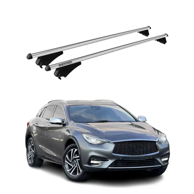 Tiger Barres de toit transversales pour Infiniti Q30 2015-2019 Gris