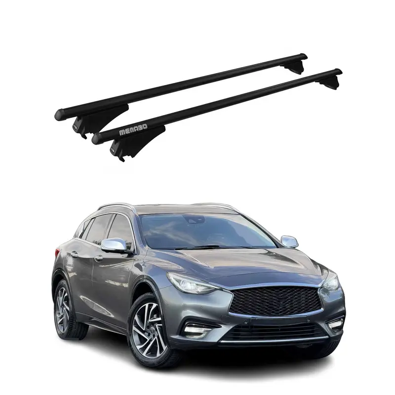 Tiger Barres de toit transversales pour Infiniti Q30 2015-2019 Noir