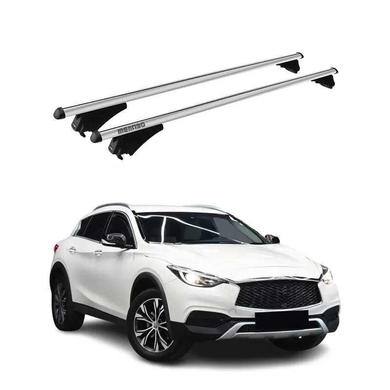Tiger Barres de toit transversales pour Infiniti QX30 2017-2019 Gris