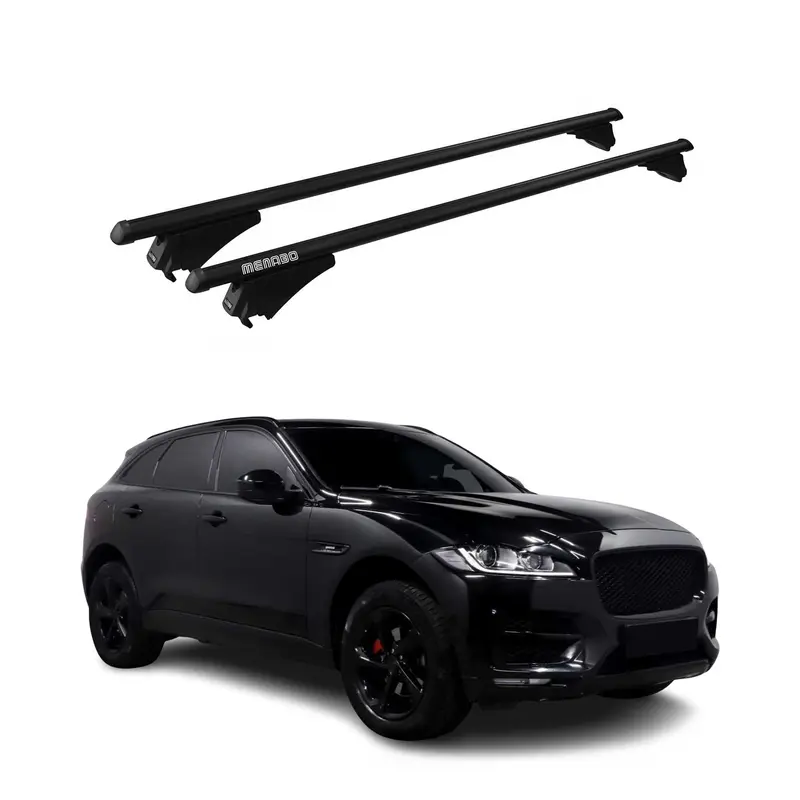 Tiger Barres de toit transversales pour Jaguar F-Pace X761 2016-2020 Noir