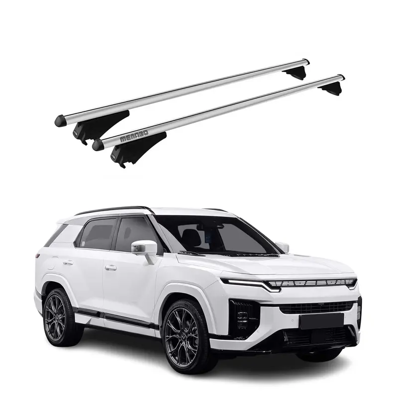 Tiger Barres de toit transversales pour KGM Actyon 2024-2026 Aluminium Gris 2x
