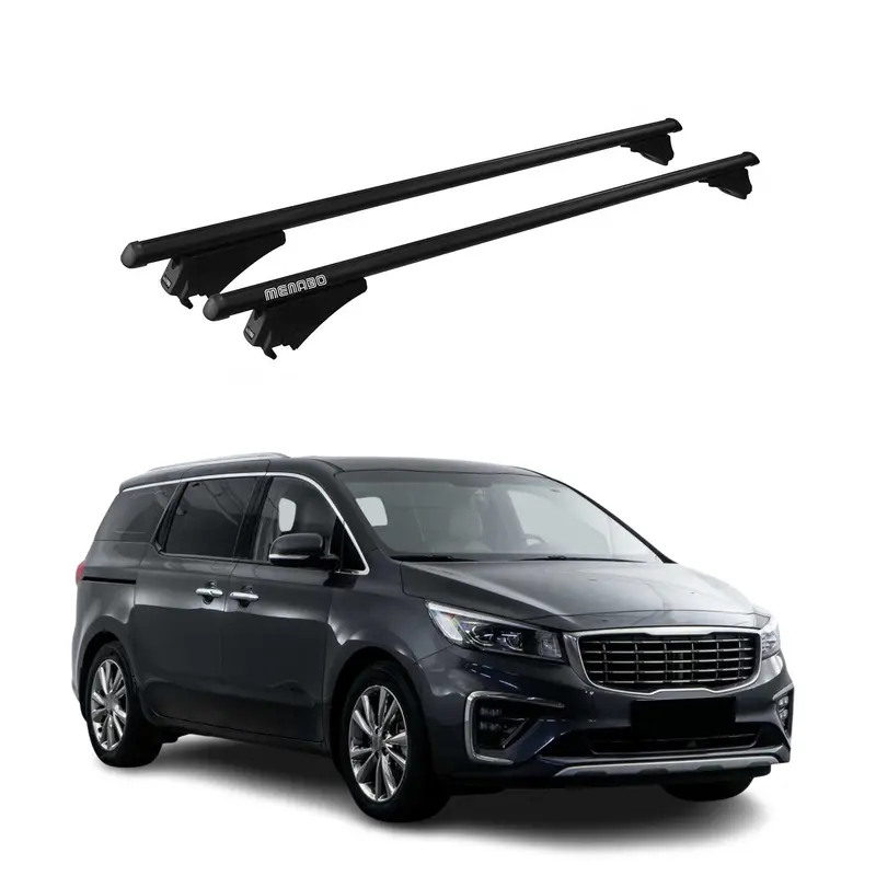 Tiger Barres de toit transversales pour Kia Carnival III 2014-2021 Noir