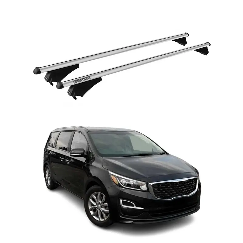 Tiger Barres de toit transversales pour Kia Grand Carnival 2014-2020 Gris
