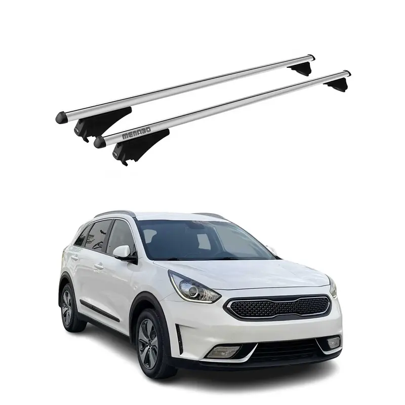 Tiger Barres de toit transversales pour Kia Niro I 2017-2022 Gris