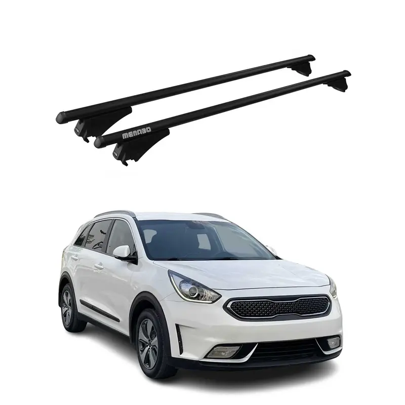 Tiger Barres de toit transversales pour Kia Niro I 2017-2022 Noir