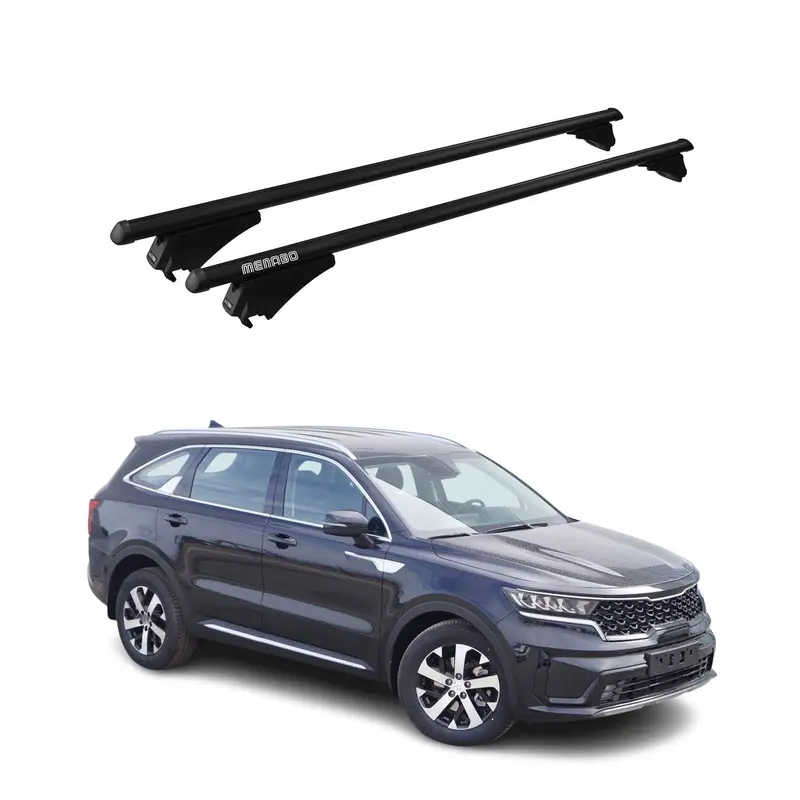 Tiger Barres de toit transversales pour Kia Sorento 2021-2026 Noir