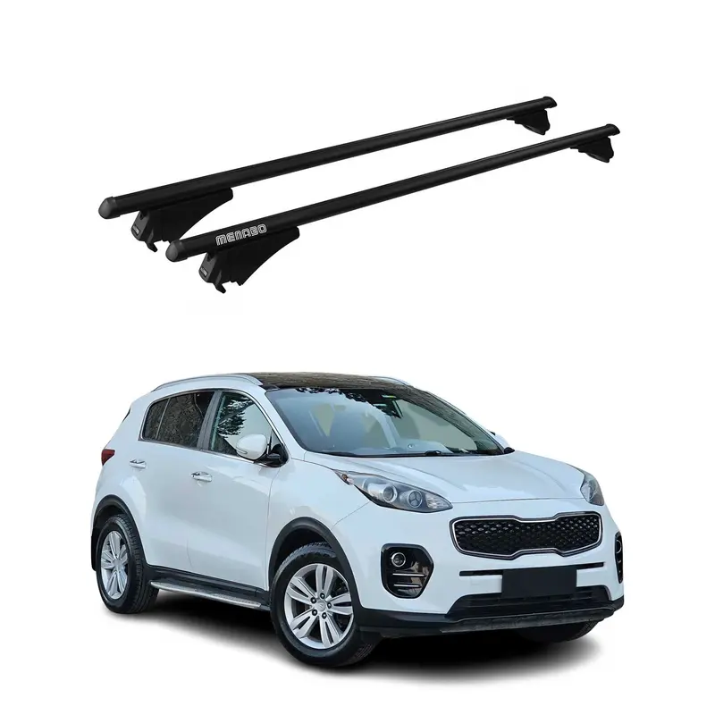 Tiger Barres de toit transversales pour Kia Sportage QL 2016-2020 Noir