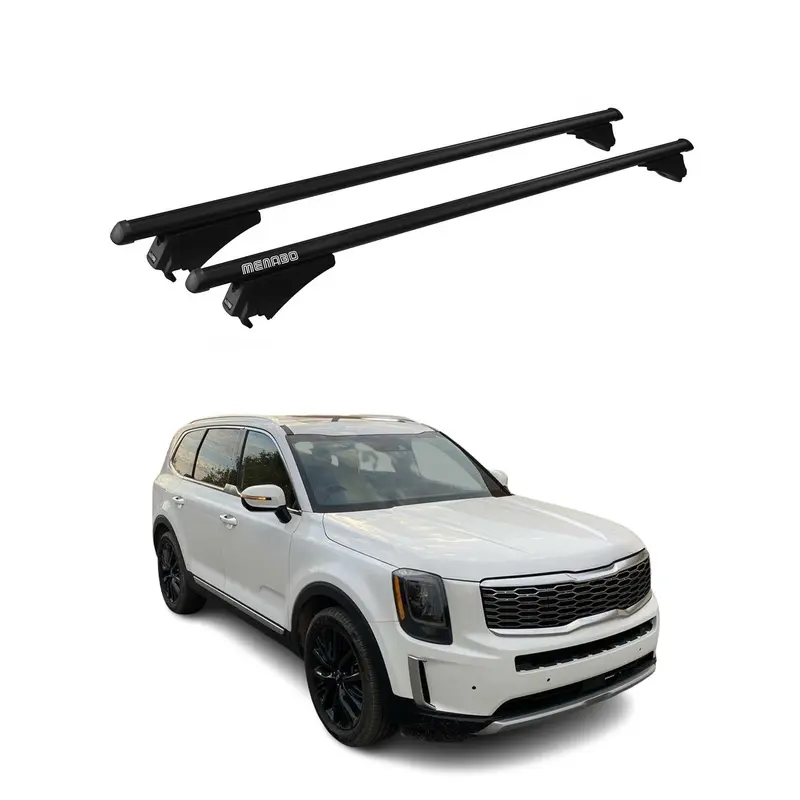 Tiger Barres de toit transversales pour Kia Telluride 2020-2026 Noir