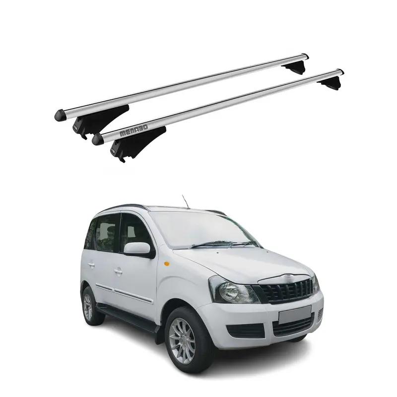 Tiger Barres de toit transversales pour Mahindra Quanto 2012-2016 Gris
