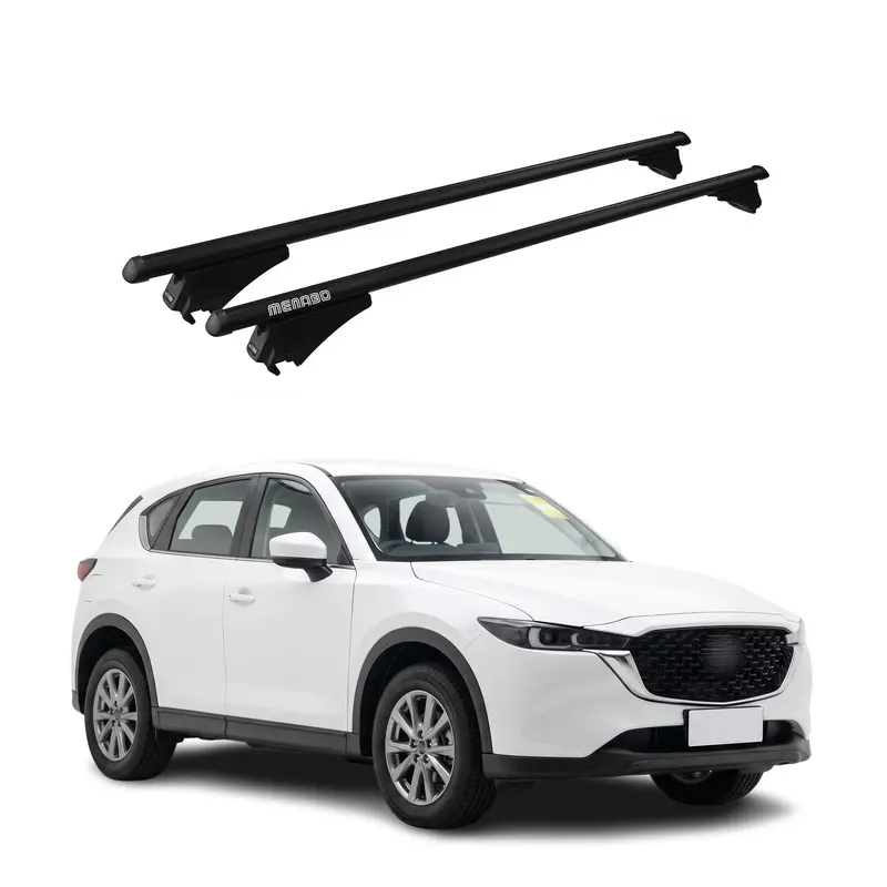 Tiger Barres de toit transversales pour Mazda CX-5 III 2025-2026 Noir Aluminium