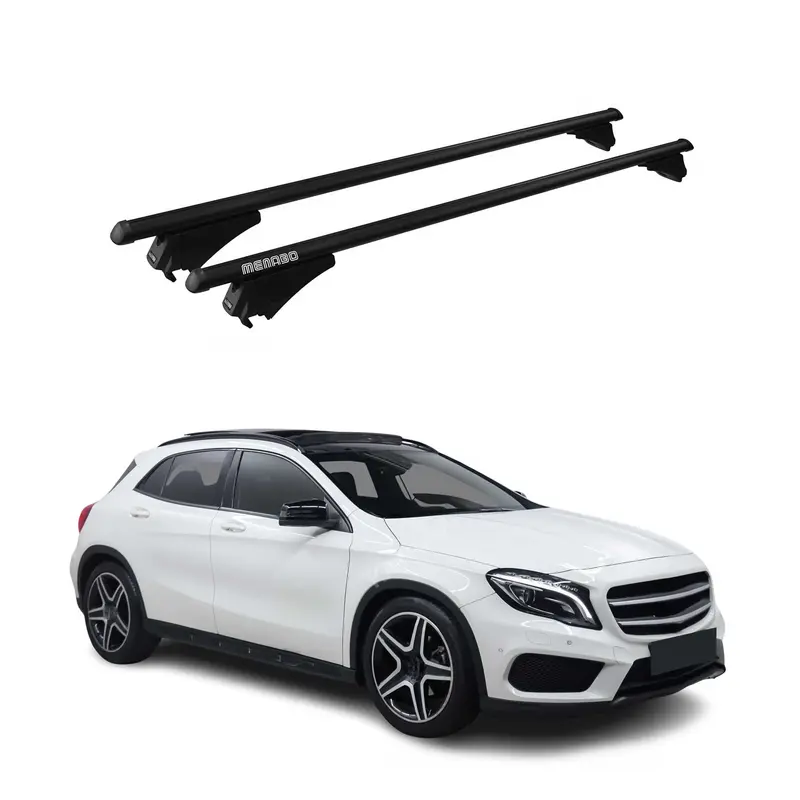 Tiger Barres de toit transversales pour Mercedes GLA X156 2014-2020 Noir