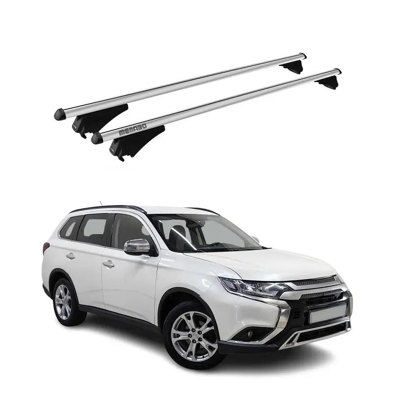 Tiger Barres de toit transversales pour Mitsubishi Outlander 2014-2018 Gris